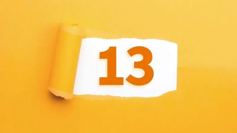 Con số 13 mang ý nghĩa may mắn và cân bằng trong lô đề